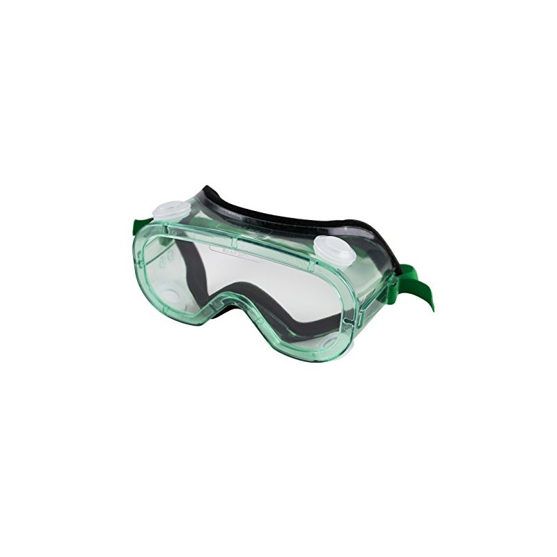 Sellstrom Flexible, Soft, Indirect Vent, Protective Safety Goggle, Green-Tinted Body,