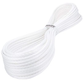 Kanirope® Dyneema Rope PRO 4 mm 20 m White 12-Way Braided SK78 Stretched Coated
