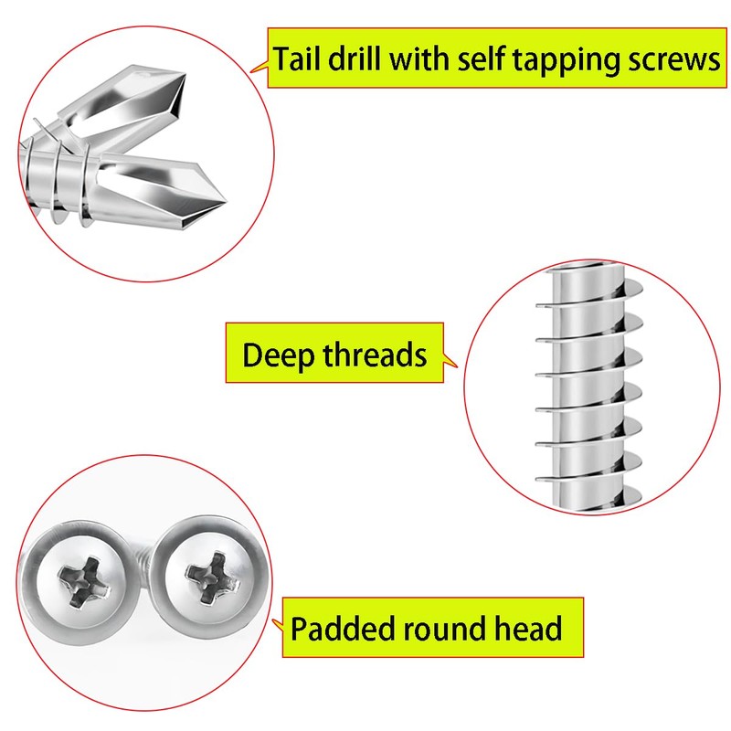 Qrity Self Tapping Screws M4.2 x 16 mm, Drill Tail