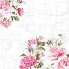 20 Lunch Napkins Peony Flowers Summer 33 cm Organic