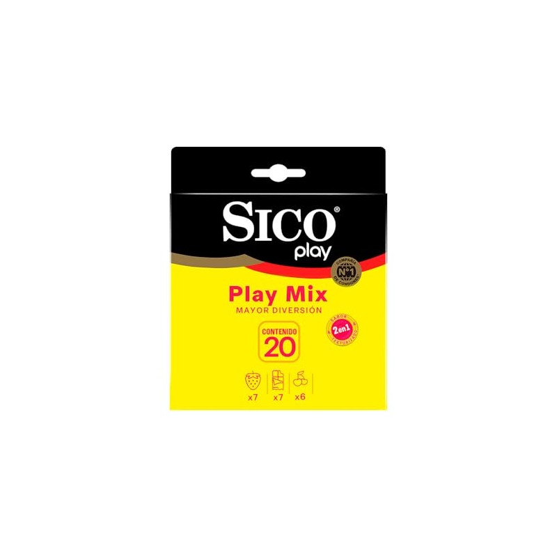 Sico Play Mix, Condón de látex texturizado y de sabores