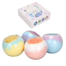 4pcs 100g Essential Oil Bath Ball Fragrance Bath Ball Moisturizing Bath Salt Ball