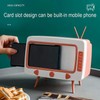 Retro TV Tissue Box Multi Storage Container, Mobile Phone Stand