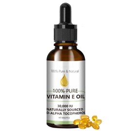 ARCHIDATE Vitamin E Oil for Face, 100% Pure Vitamin E Oil, Organic Vitamin E Facial Oils for Face Anti Aging Reduse Fine Line Wrinkle, Vitamin E Face Oil Moisturizer for Skin Hair Lip, Repair Skin