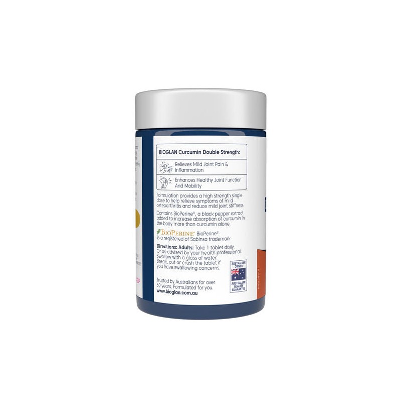 Bioglan Curcumin Double Strength 1200mg 70 Tablets