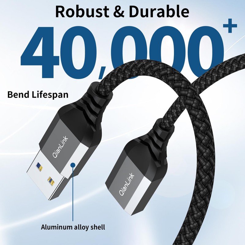 QianLink USB Extension Cable (3.3FT), USB Extender USB 3.0 Extension