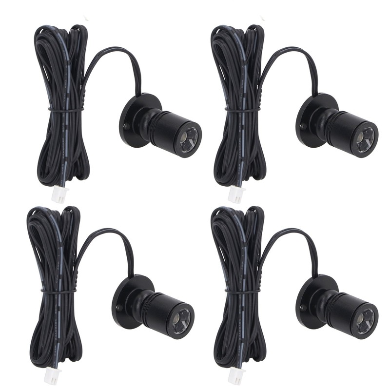 4pcs LED Display Spot Lights 5V Dimmable USB Mini Spotlight