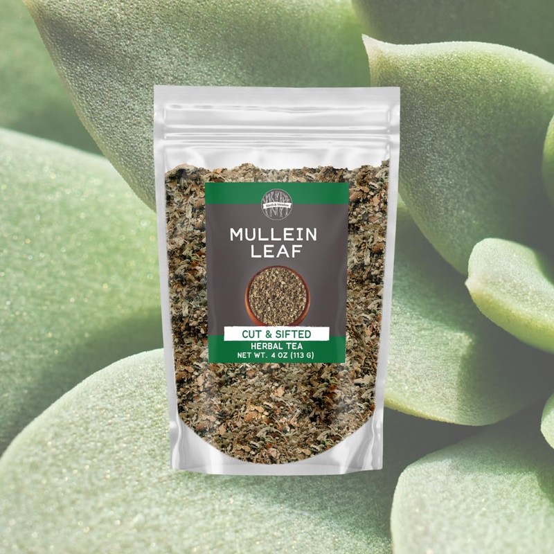 Birch & Meadow Mullein Leaf, Cut & Sifted, Herbal Tea,