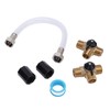 RV Water Heater by Pass Kit, 12 Inch Reinforced Hose