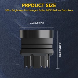 SHENKENUO For Hummer H2 3157 3057 Bright White LED Fog Light Bulb DRL Running Lights Bulbs