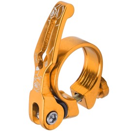 Bike Seat Clamp 31.8mm, Quick Release Seatpost Collar Seatpost Clamp for Mountain Bike Road Bike (Orange) Sportinggoods Bicycles and Spare Parts