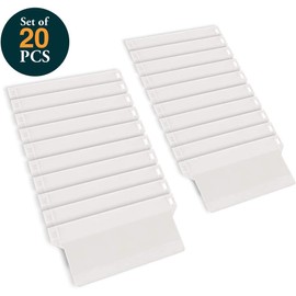 Heavy-Duty Vertical Blind Weights | Set of 20 | 89mm, 3.5 inches | Replacement of vertical blinds slats replacement, White