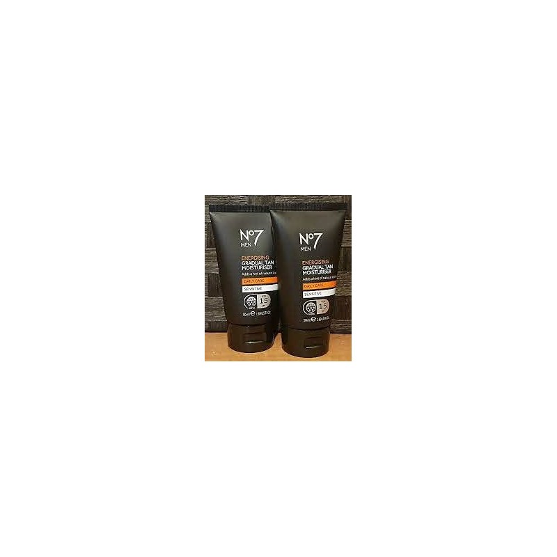 (2 PACK) No7 Men Energising Moisturiser SPF 15 x 50ml