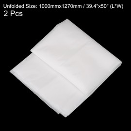 sourcing map 2pcs 60 Micron Paint Nylon Mesh Filter Woven Net Sheet Filter Cloth for Paint, Home Brewing (39"x50")