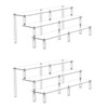 Acrylic Riser Display Shelf,3 Tier Display Riser for Amiibo Funko