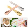 Mobestech 2sets Mini Makeup Spatula Set Skincare Cosmetic Spoons Reusable