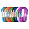 TITECOUGO Carabiner Keychain,Aluminum D-ring Locking Carabine D-Shape Lock Snap Backpack