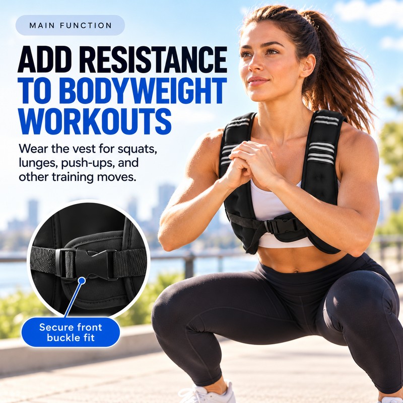 12 lb Weighted Vest for Walking & Strength Training –