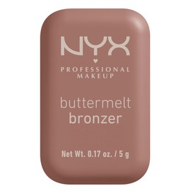 NYX Professional Makeup Buttermelt Bronzer, bronceador cremoso en polvo con alta pigmentacin, frmula vegana, acabado natural con duracin hasta por... 