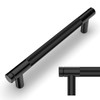 Amerdeco 30 Pack Matte Black Cabinet Pulls 5 Inch(128mm) Hole