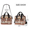 CZXW Western Aztec Lunch Bag Insulated Waterproof Reusable Tote Bag