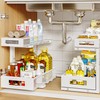 2-Pack Under Sink Storage Organizer, Large 2-Tier Elegant Mesh Pull
