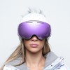 Nordik Loki Ski Goggle Winter Snow Goggles (Matte Purple/Crystal Pink