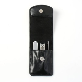 Reqple Nail File Nail Clippers 3-Piece Set Black Earpick / 리크플 네일파일 손톱깎이 3종세트 검정 귀이개