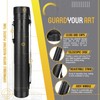 Flexzion Poster, Art, Document Tube with Strap, Expandable Waterproof Plastic