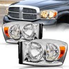 TUSDAR Headlight Assembly Set Fits for 2006-2008 Dodge Ram 1500/2006-2009
