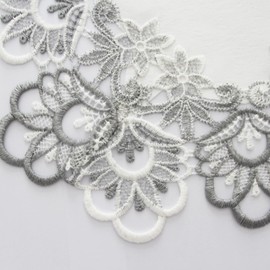 Hollowed Tablecloth Rectangle Jacquard Fabric Suitable for Home Party Garden Wedding Christmas (Grey, Pack of 3)