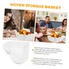 ABOOFAN Heart Shaped Storage Imitation Woven Rattan for Fruits Vegetables