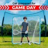 Velocity - Lacrosse Goal - Portable Steel Frame with White