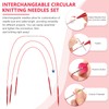 Aeelike Circular Knitting Needles, Interchangeable Circular Knitting Needles Set 40cm/60cm/80cm/100cm