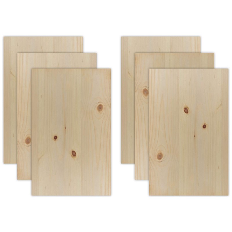 Knotty Pine 6 Sheets | 6mm 1/4th inch, 12”x19” Premium