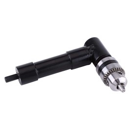 Yosoo Health Gear 90° Adapter Electric Drill, Right Angle Driver, Right Angle Drill Chuck, Iron Chuck, Aluminium Drill, Right Angle for Angle Extension, Confined Locations 1-10 mm
