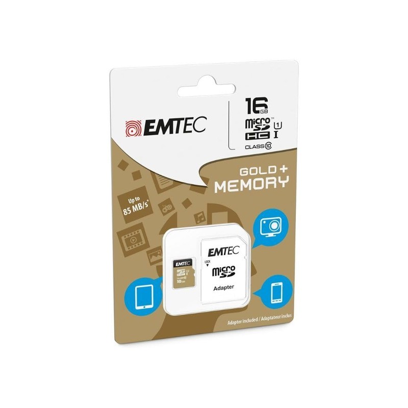 Emtec Class 10 16GB MicroSD Memory Card Without Adapter