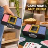 Automatic 2-Deck Card Shuffler, Battery Operated Electric Playing Card Shuffle