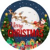 144 Christmas Countdown Advent Number Stickers 30mm Glossy Stickers