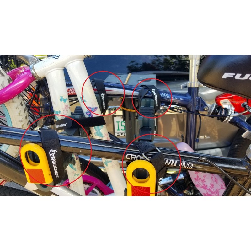 Premium Cinch Straps with Stainless Steel Metal Ring (Buckle), Reusable