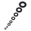 Fudeshe 550Pcs Flat Washers Assortment Kit,Black Durable M2 M2.5 M3