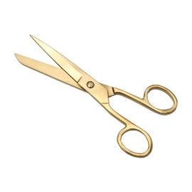 NatSumeBasics 7 Inch Gold Shears Knife Edge Craft Tailor Scissors Heavy Duty Stainless Stee...