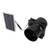 10W 12V Solar Powered Exhaust Fan for Round Pipe ABS