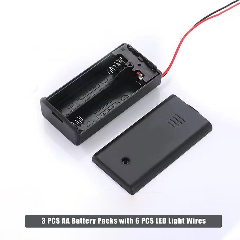 Kisoy DIY House Accessory for Dollhouse Miniature-3 PCS AA Battery
