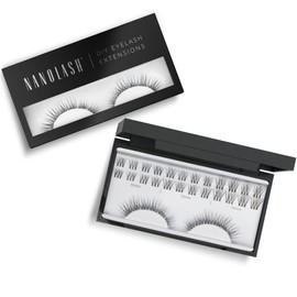 Cluster Eyelashes for DIY Eyelash Extensions at Home Nanolash Pack of 36 - Eyelash Extension DIY, DIY False Eyelashes (INNOCENT)