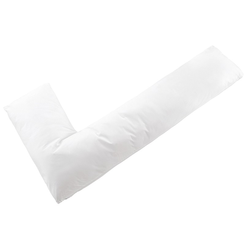 Cheer Collection White Pillowcase for L Shaped Pillow