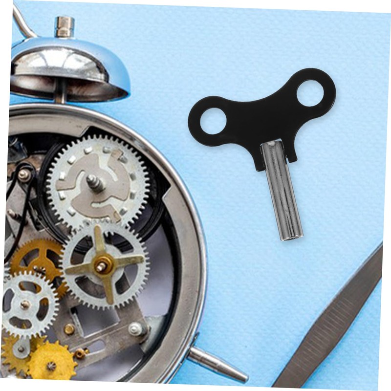 TEHAUX Steel Clock Winding Key Durable Precision Tool for Clock