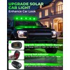Miisiya Wireless Solar Cab Lights for Trucks Waterproof Solar Powered