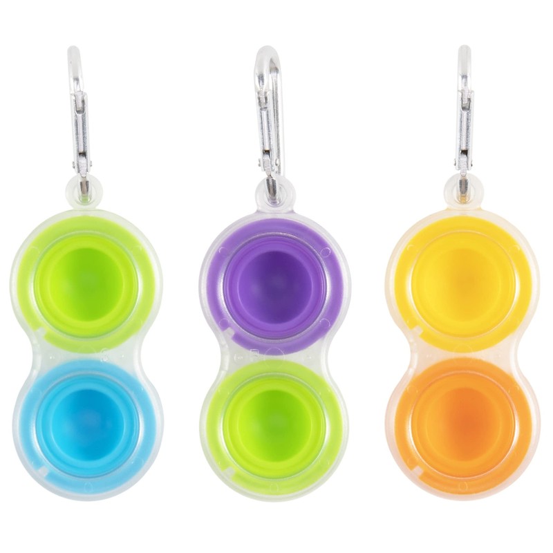 Fat Brain Toys Simpl Dimpl Clear 3 Pack - Popping