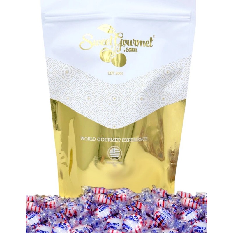 SweetGourmet Sugar-Free Peppermint Starlight Mints Hard Candy | 1 Pound